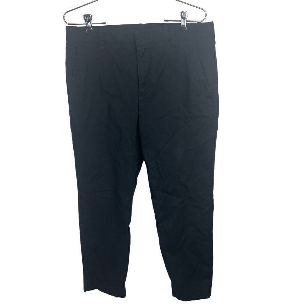 VINCE Black Trousers Dress Stretchy Pants Cotton Elastane Size 10 V395-21316